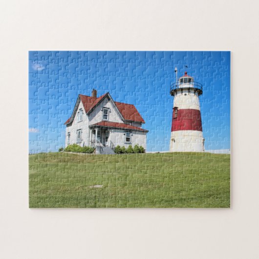 Stratford Point Lighthouse, Connecticut Legpuzzel (Horizontaal)