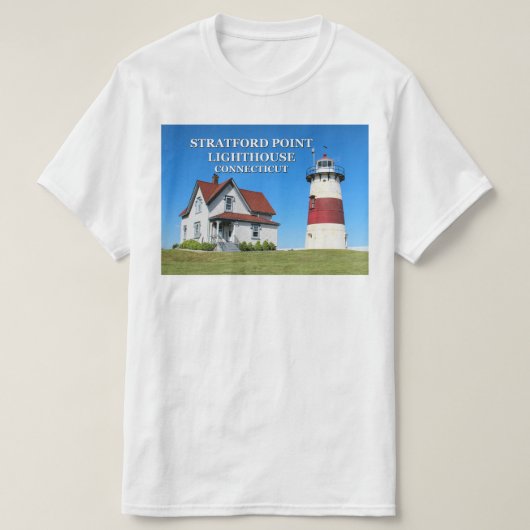 Stratford Point Lighthouse, Connecticut T-Shirt (Design voorkant)