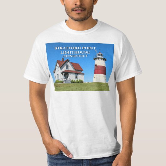 Stratford Point Lighthouse, Connecticut T-Shirt (Voorkant)