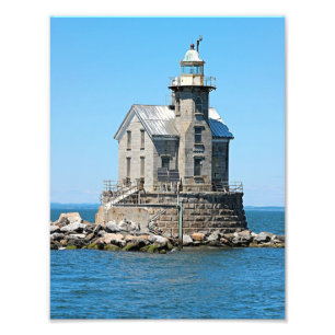 Stratford Shoal Lighthouse, Connecticut Foto Afdruk