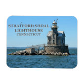 Stratford Shoal Lighthouse, Connecticut Magneet (Horizontaal)
