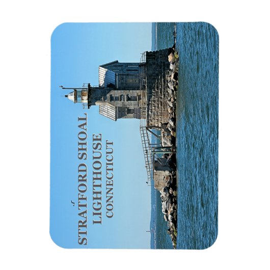 Stratford Shoal Lighthouse, Connecticut Magneet (Verticaal)