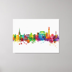 Stratford-upon-Avon England Skyline Canvas Afdruk