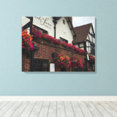 Stratford Upon Avon England UK Tudor Hotel Photo Canvas Afdruk (Insitu (Houten vloer))