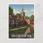 Stratford-Upon-Avon Reizen naar Engeland Briefkaart (Voorkant)