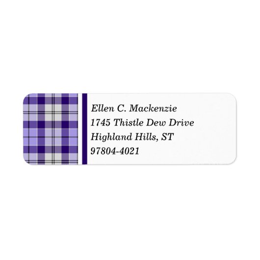 Strathclyde Scotland District Tartan Etiket (Voorkant)