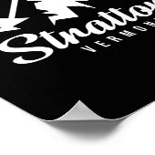 Stratton Vermont Skigebied Snowboarden Poster (Hoek)