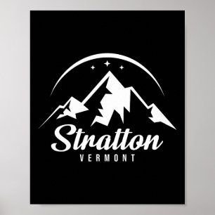 Stratton Vermont Skigebied Snowboarden Poster