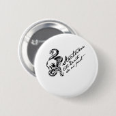 Stratum tot de dood maakt ons deel ronde button 5,7 cm (Voorkant /achterkant)