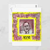 Stravinsky briefkaart (Voorkant / Achterkant)