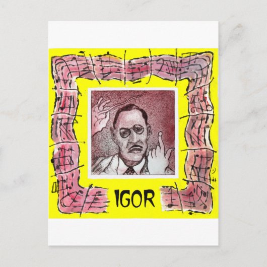 Stravinsky briefkaart (Voorkant)