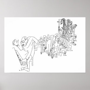 Stravinsky Piano Poster