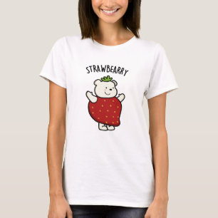 Strawbeary Funny Strawberry Beer Pun T-shirt