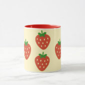 Strawberries and Sunshine  Two-Tone Coffee Mug (Centre)