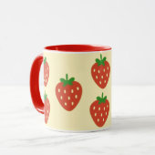 Strawberries and Sunshine  Two-Tone Coffee Mug (Devant gauche)