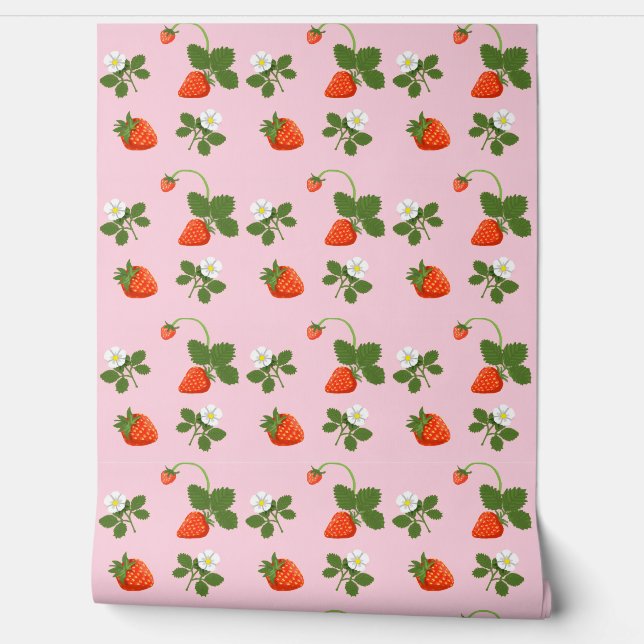 Strawberries Behang (Afrollen)