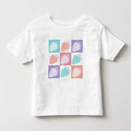 Strawberries Colorful Summer Kinder Shirts (Voorkant)