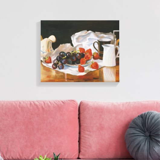 Strawberries & Cream 2004 Canvas Afdruk (Insitu (Woonkamer))