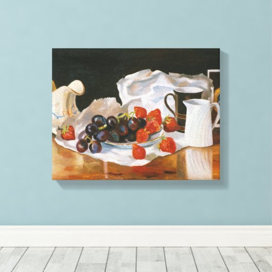 Strawberries & Cream 2004 Canvas Afdruk (Insitu (Houten vloer))