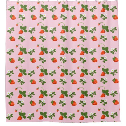 Strawberries Douchegordijn (Voorkant)