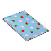 Strawberries & Flowers Notitieboek (Rechterzijde)