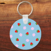 Strawberries & Flowers Sleutelhanger (Achterkant)