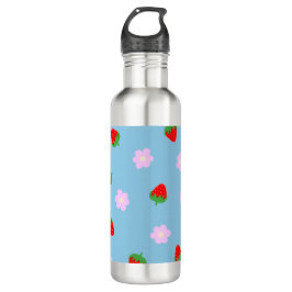 Strawberries & Flowers Waterfles