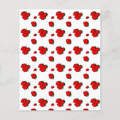 Strawberries Pattern Paper Flyer-Sjabloon Flyer (Voorkant)