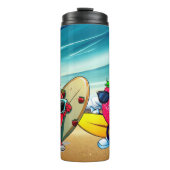 STRAWBERRIES SURFERS THERMOSBEKER (Voorkant)