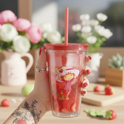 Strawberry Acryl Drinkbeker