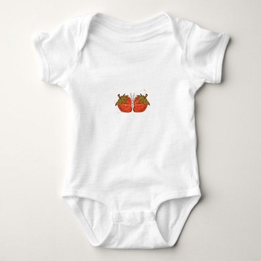 Strawberry baby bodysuit (Voorkant)