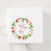Strawberry Baby Shower Bedankjes Labels (In situ)