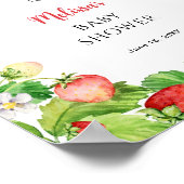 Strawberry Baby Shower Welcome Poster (Hoek)