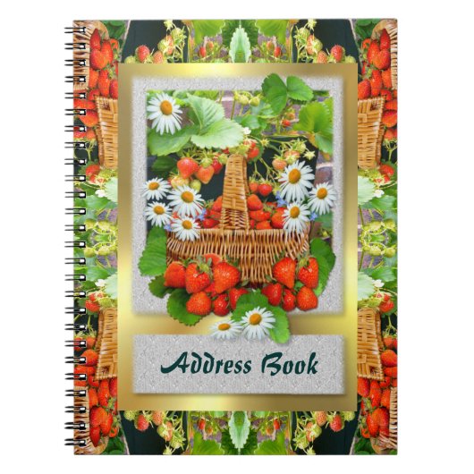 Strawberry Basket Adres Notitieboek (Voorkant)