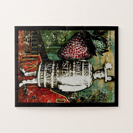 Strawberry Beer Guy Jigsee Puzzle  Ephemera Legpuzzel (Horizontaal)
