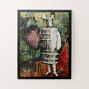 Strawberry Beer Guy Jigsee Puzzle  Ephemera Legpuzzel