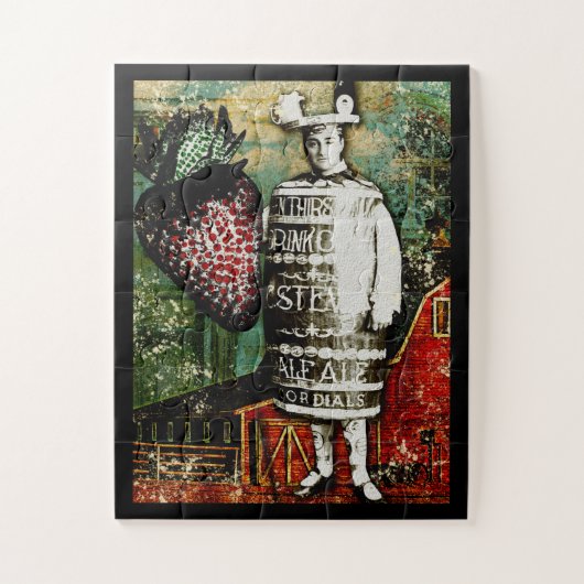 Strawberry Beer Guy Jigsee Puzzle  Ephemera Legpuzzel (Verticaal)