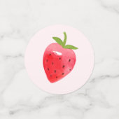 Strawberry Berry Eerste 1e Verjaardagsfeest Confetti (Kleine voorkant)