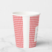 Strawberry Berry Eerste Picknick Baby shower Papieren Bekers (Rechts)