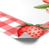 Strawberry Berry Eerste Poster Welkom Teken (Hoek)