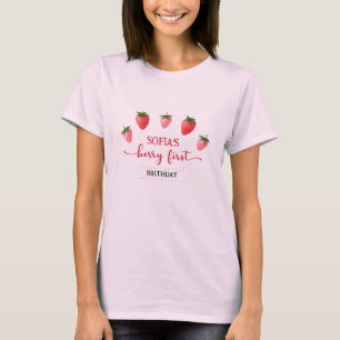 Strawberry Berry eerste verjaardag eregast T-shirt
