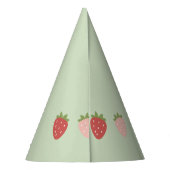 Strawberry Berry First Birthday Feesthoedjes (Achterkant)