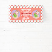 Strawberry Berry First Birthday Invitation Spandoek (Insitu)