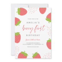 Strawberry Berry First Girl 1e verjaardag Foto