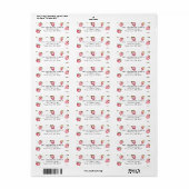Strawberry Berry First Return Address Label (Full Sheet)