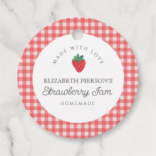 Strawberry Berry Jam Home Aangepast Bedankjes Labels