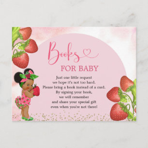 Strawberry Berry Sweet Baby shower boeken voor Bab Uitnodiging Briefkaart