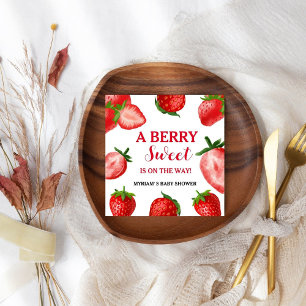 Strawberry Berry Sweet Baby shower Onderweg Servet