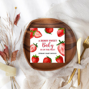 Strawberry Berry Sweet Baby shower Onderweg Servet