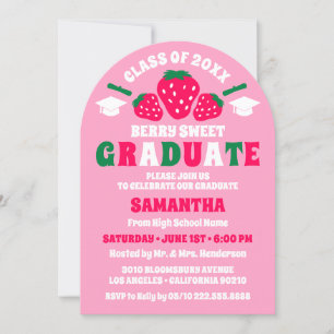 Strawberry Berry Sweet Graduation Party Arch Kaart